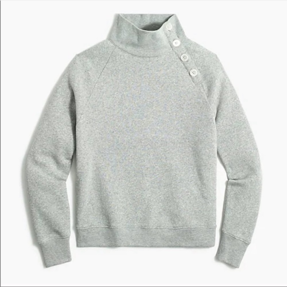 J Crew button wide neck sweater NWT